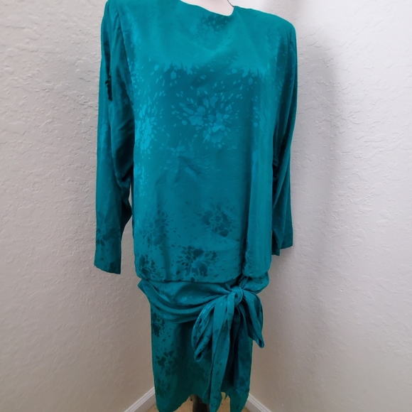 Vintage Saint Romei Drop Waist Dres - Picture 2 of 7